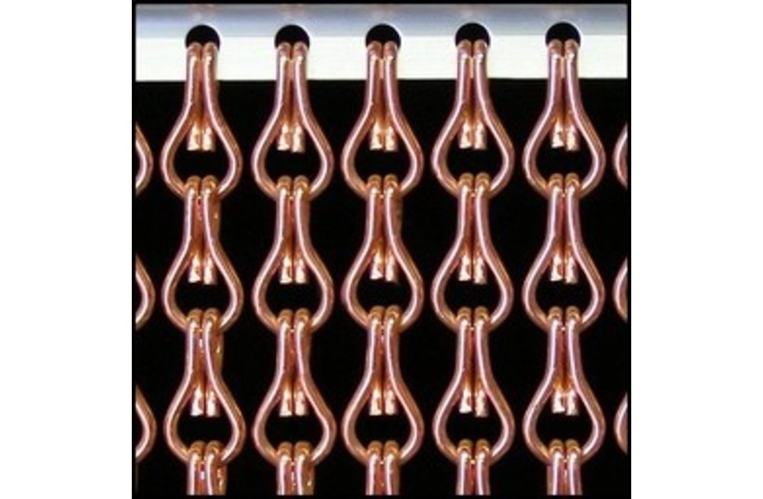 Kettinggordijn Aluminium Liso ® Roze/Koper ✔ Op maat gemaakt - Prijs per m²