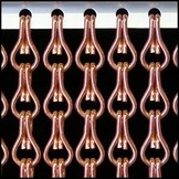 Kettinggordijn Aluminium Liso ® Roze/Koper ✔ Op maat gemaakt - Prijs per m²