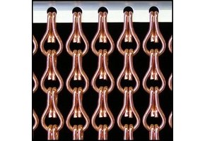 Kettinggordijn Aluminium Liso ® Roze/Koper ✔ Op maat gemaakt