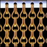 Kettinggordijn Aluminium Liso ® Oranje ✔ Op maat gemaakt - Prijs per m²