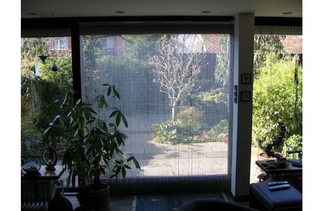 Kettinggordijn Aluminium Liso ® Zilver Extra Dicht ✔ Op maat gemaakt - Prijs per m²
