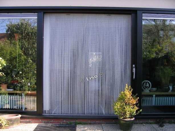 Kettinggordijn Aluminium Liso ® Zilver Extra Dicht ✔ Op maat gemaakt - Prijs per m²