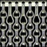 Kettinggordijn Aluminium Liso ® Zilver Extra Dicht ✔ Op maat gemaakt - Prijs per m²