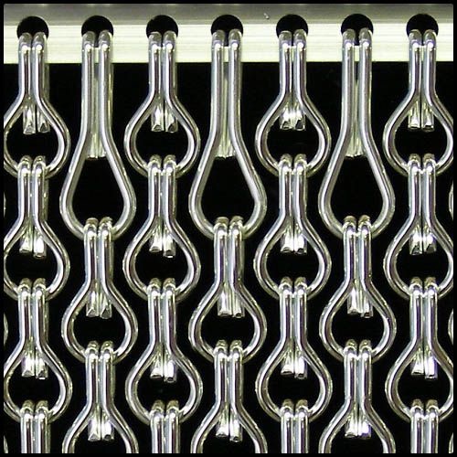 Kettinggordijn Aluminium Liso ® Zilver Extra Dicht ✔ Op maat gemaakt - Prijs per m²