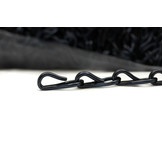 Kettinggordijn Aluminium Liso ® Zwart Extra Dicht ✔ Op maat gemaakt - Prijs per m²