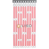 Vliegengordijn Liso ® RAL 3015 Lichtroze Hulzengordijn als Doe-het-zelf pakket | Prijs p/m²