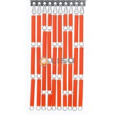 Vliegengordijn Liso ® RAL 2008 Licht roodoranje Hulzengordijn als Doe-het-zelf pakket | Prijs p/m²