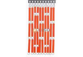 Vliegengordijn Liso ® Hulzengordijn RAL 2008 Licht roodoranje | Doe-het-zelf pakket