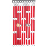 Vliegengordijn Liso ® RAL 3028 Zuiverrood Hulzengordijn als Doe-het-zelf pakket | Prijs p/m²