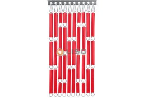 Vliegengordijn Liso ® Hulzengordijn RAL 3028 Zuiverrood | Doe-het-zelf pakket