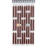 Vliegengordijn Liso ® RAL 8002 Signaalbruin Hulzengordijn als Doe-het-zelf pakket | Prijs p/m²