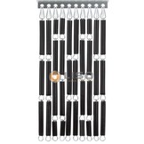 Vliegengordijn Liso ® RAL 9005 Gitzwart Hulzengordijn als Doe-het-zelf pakket | Prijs p/m²