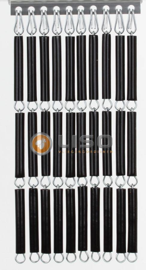 Vliegengordijn Liso ® RAL 9005 Gitzwart Hulzengordijn als Doe-het-zelf pakket | Prijs p/m²