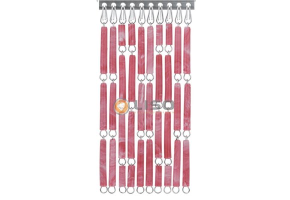 Vliegengordijn Liso Rood / Roze Gevlamd ✔ Doe-het-zelf pakket