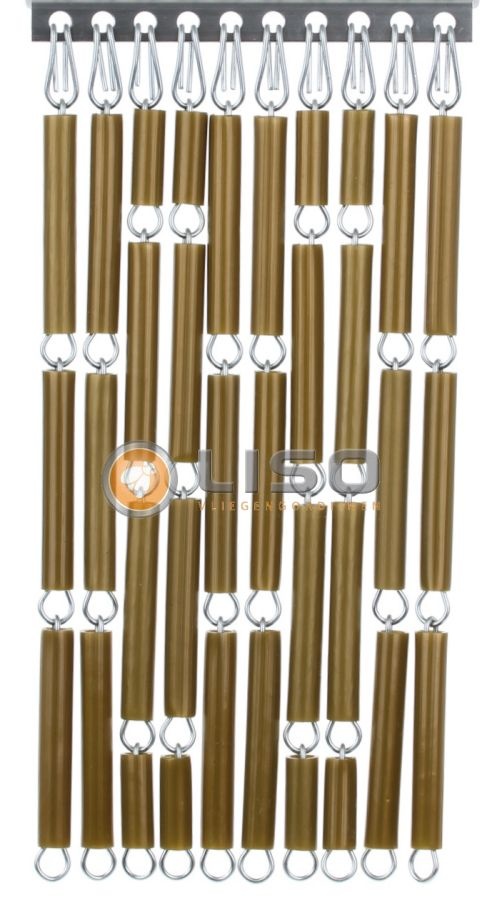 Vliegengordijn Liso Goud / Brons ✔ Doe-het-zelf pakket - Prijs per m²