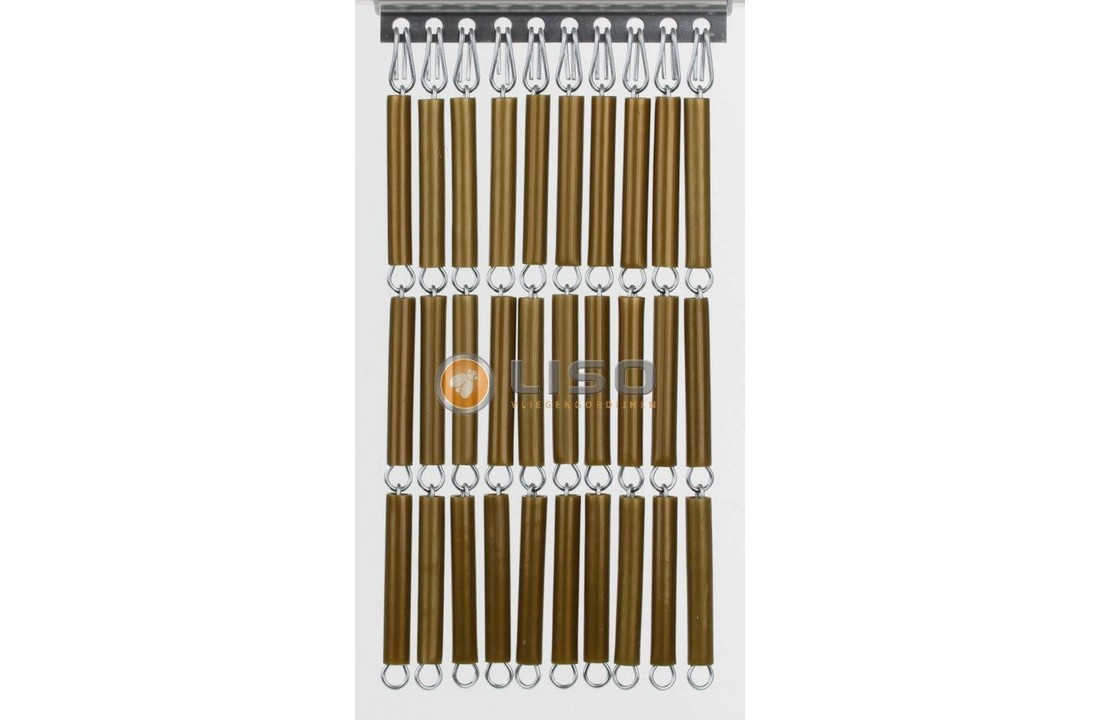 Fliegenvorhang Liso Gold / Bronze ✔ Bausatz - Preis pro m²