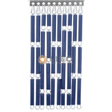 Vliegengordijn Liso Donkerblauw ✔ Doe-het-zelf pakket - Prijs per m²