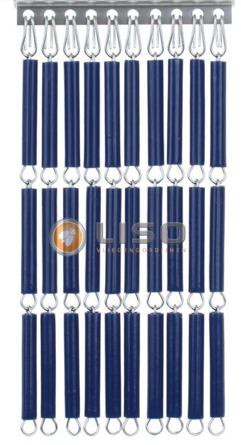 Vliegengordijn Liso Donkerblauw ✔ Doe-het-zelf pakket - Prijs per m²