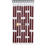 Vliegengordijn Liso Bordeauxrood ✔ Doe-het-zelf pakket - Prijs per m²