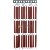 Vliegengordijn Liso Bordeauxrood ✔ Doe-het-zelf pakket - Prijs per m²