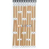 Vliegengordijn Liso Karamel ✔ Doe-het-zelf pakket - Prijs per m²