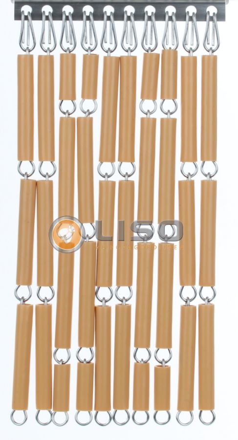 Vliegengordijn Liso Karamel ✔ Doe-het-zelf pakket - Prijs per m²