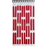 Vliegengordijn Liso Bloedrood ✔ Doe-het-zelf pakket - Prijs per m²