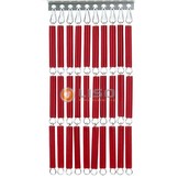 Vliegengordijn Liso Bloedrood ✔ Doe-het-zelf pakket - Prijs per m²