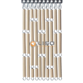 Vliegengordijn Liso Zand / Taupe ✔ Doe-het-zelf pakket - Prijs per m²