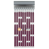 Vliegengordijn Liso Aubergine ✔ Doe-het-zelf pakket - Prijs per m²