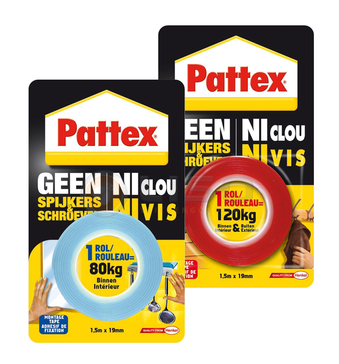 Dubbelzijdige montagetape voor bevestiging Liso ® Stoelprofiel