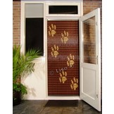 Vliegengordijn Liso met Hondenpootjes ✔ Doe-het-zelf pakket - Prijs per m²