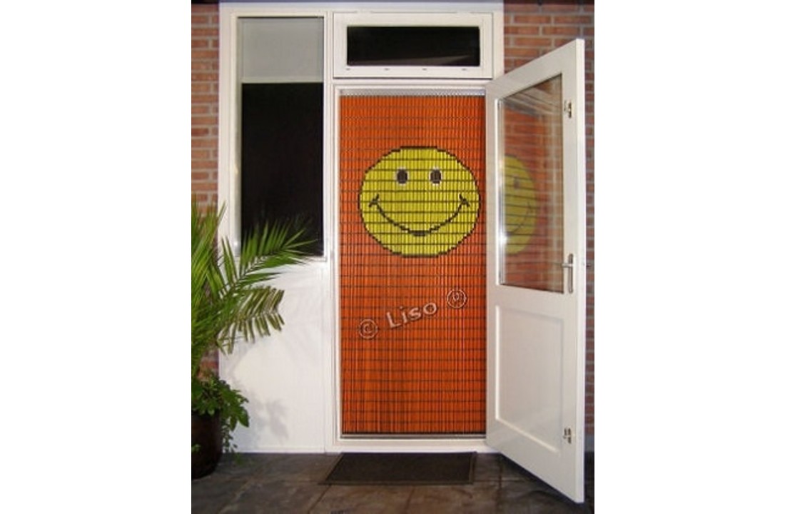 Vliegengordijn Liso met Smiley ✔ Doe-het-zelf pakket - Prijs per m²