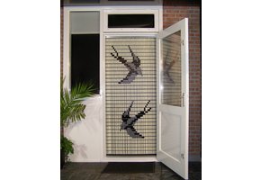 Vliegengordijn Liso met Zwaluwen ✔ Kant en Klaar 92 x 209 cm