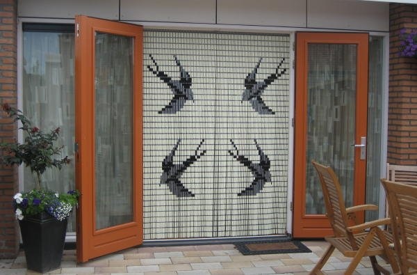 Vliegengordijn Liso met Zwaluwen ✔ Kant en Klaar 92 x 209 cm