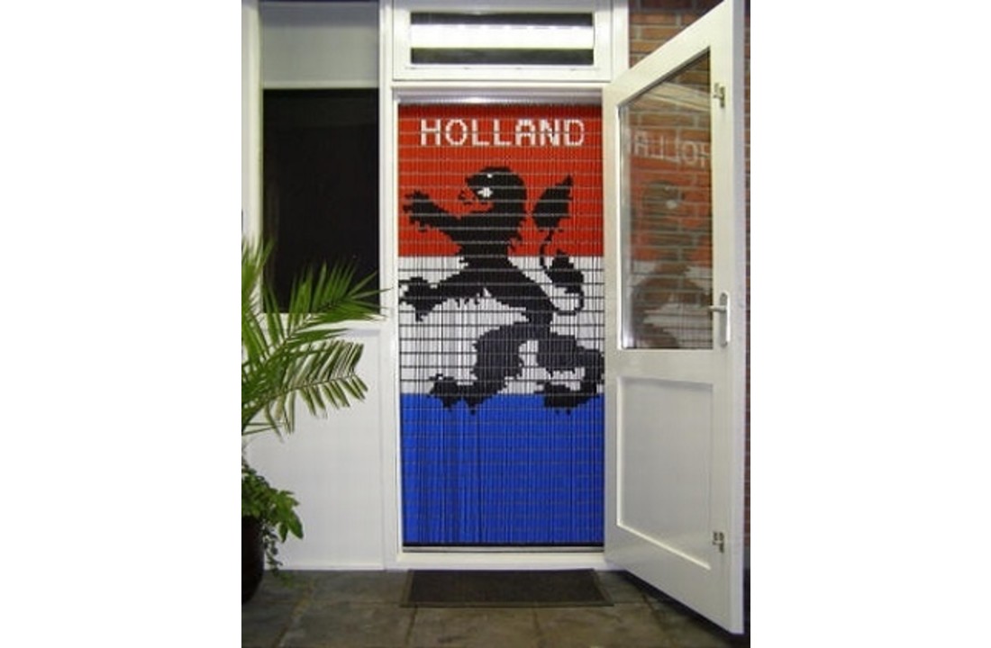 Vliegengordijn Liso met Nederlandse vlag ✔ Doe-het-zelf pakket - Prijs per m²