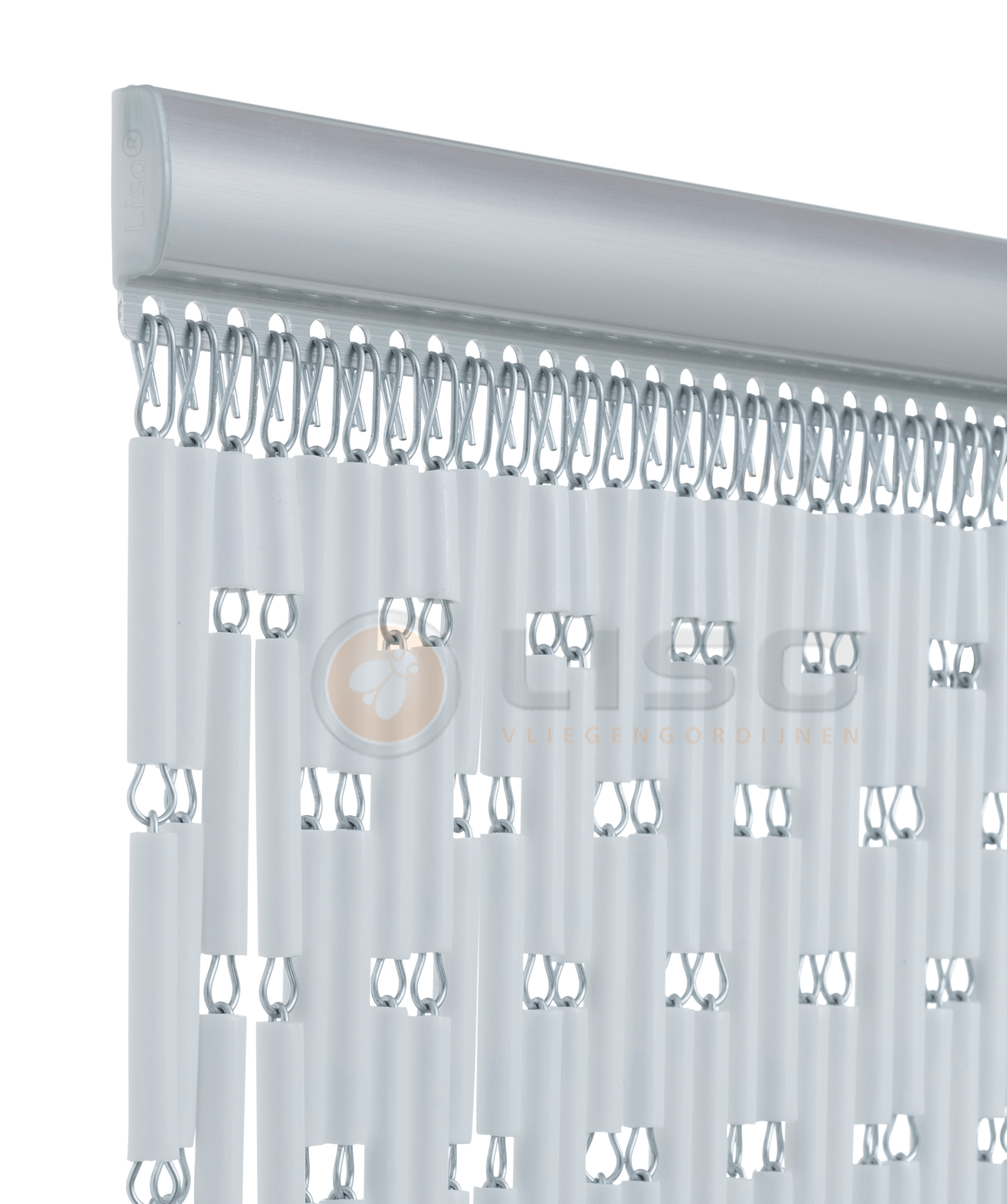 Vliegengordijn op Maat Liso ® Wit ✔ Kant en Klaar 92 x 209 cm