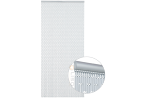 Vliegengordijn op Maat Liso ® Wit ✔ Kant en Klaar 100 x 232 cm