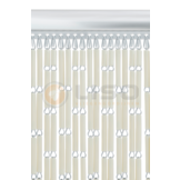 Vliegengordijn op Maat Liso ® Crème ✔ Kant en Klaar 92 x 209 cm