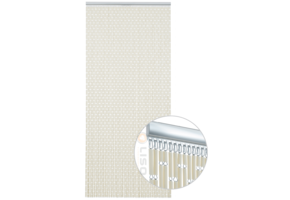 Vliegengordijn op Maat Liso ® Crème ✔ Kant en Klaar 92 x 209 cm