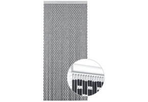 Vliegengordijn op Maat Liso ® Zwart ✔ Kant en Klaar 92 x 209 cm