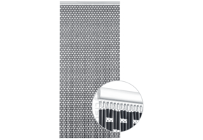 Vliegengordijn op Maat Liso ® Zwart ✔ Kant en Klaar 100 x 232 cm