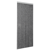 Vliegengordijn op Maat Liso ® Zwart ✔ Kant en Klaar 100 x 232 cm