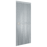 Vliegengordijn op Maat Liso ® Zilver ✔ Kant en Klaar 92 x 209 cm