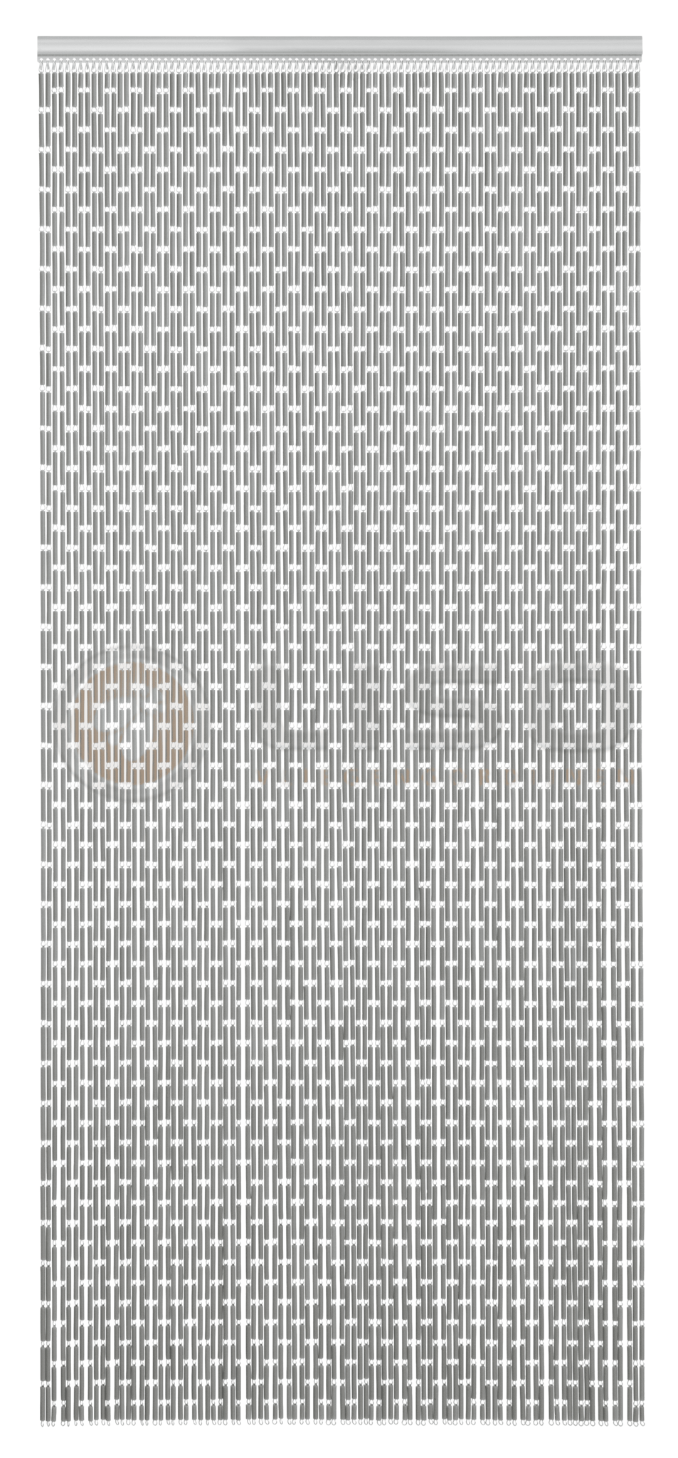Vliegengordijn op Maat Liso ® Zilver Metalic ✔ Kant en Klaar 100 x 232 cm