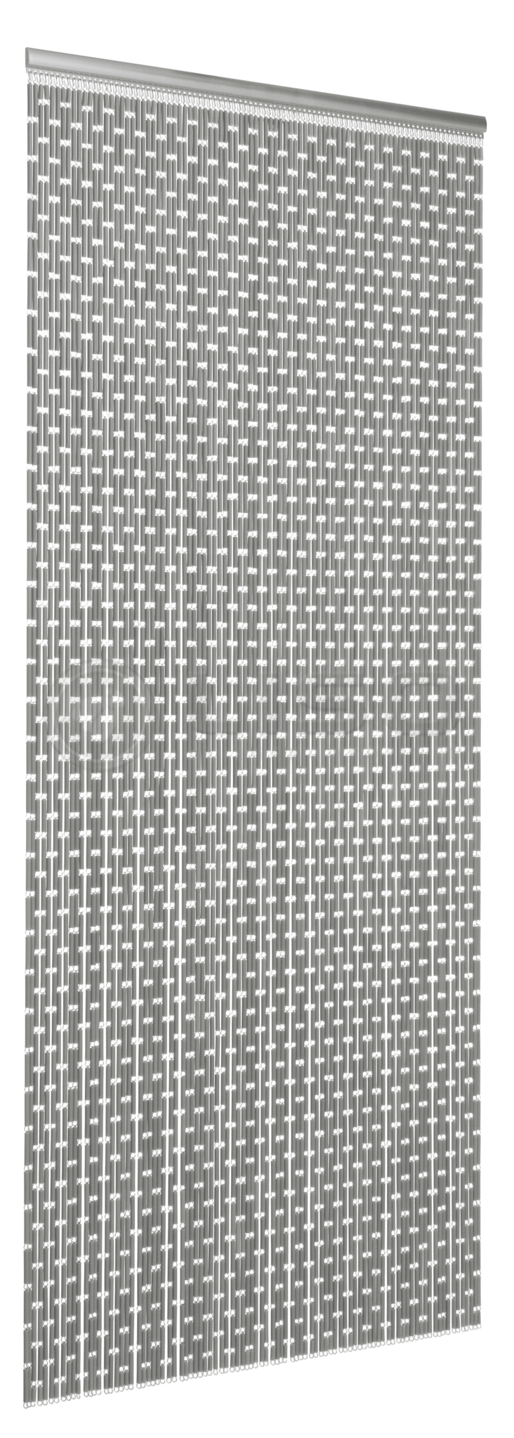Vliegengordijn op Maat Liso ® Zilver Metalic ✔ Kant en Klaar 100 x 232 cm