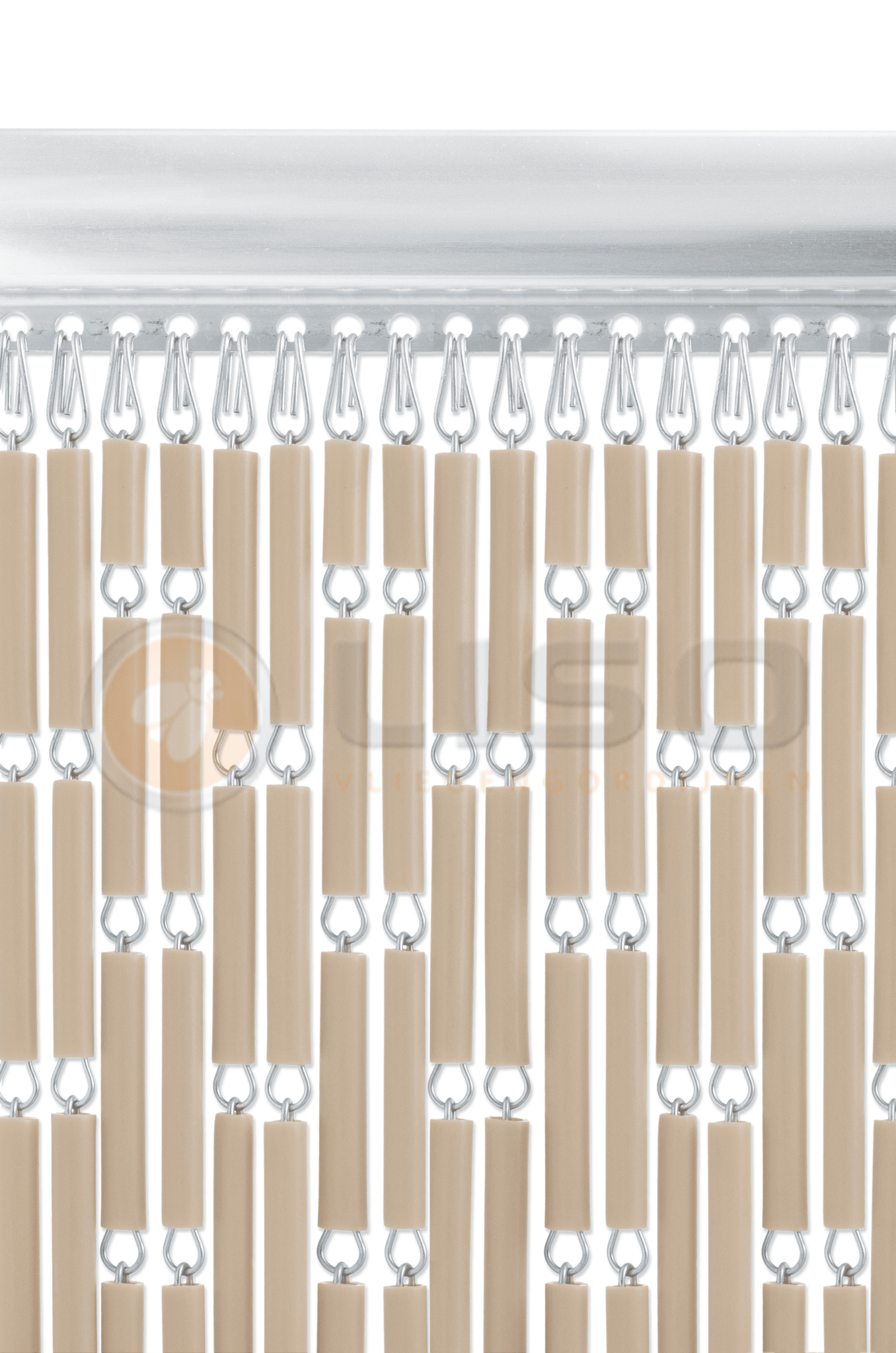 Vliegengordijn op Maat Liso ® Taupe  ✔ Kant en Klaar 92 x 209 cm