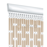 Vliegengordijn op Maat Liso ® Taupe  ✔ Kant en Klaar 100 x 232 cm