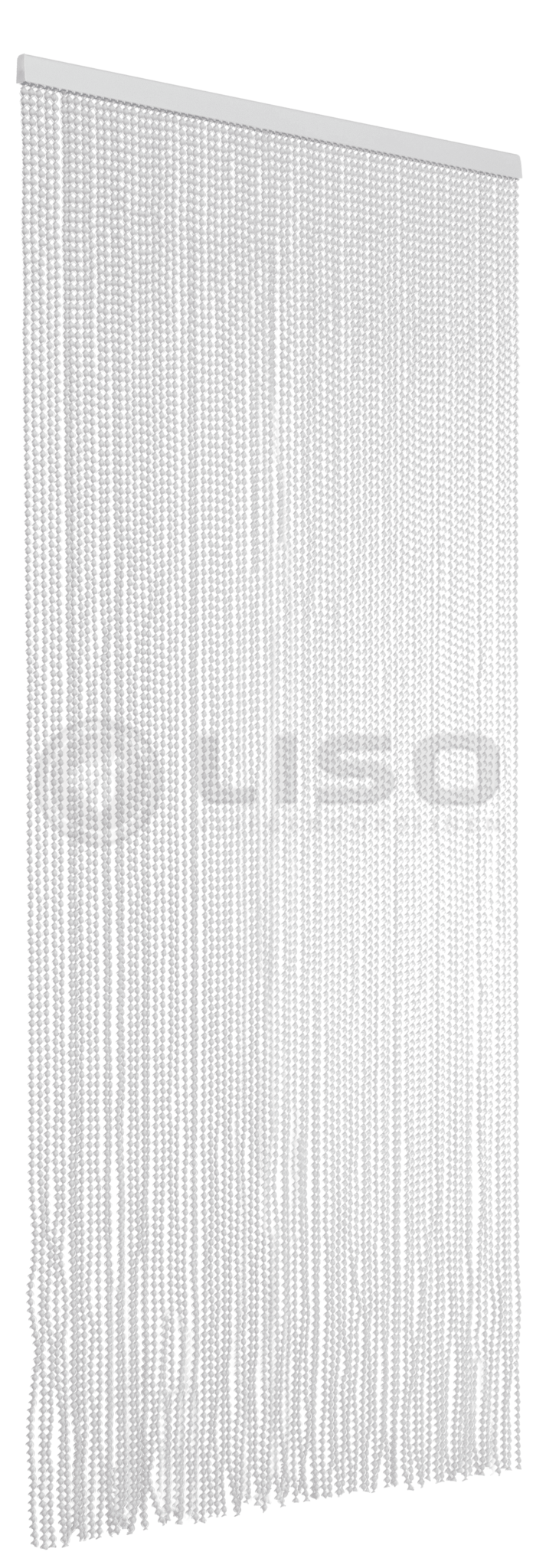 Vliegengordijn Ibiza ® Kunststof Wit / Transparant - Kant en Klaar 95x210 cm