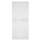 Vliegengordijn Ibiza ® Kunststof Wit / Transparant - Kant en Klaar 100x215 cm